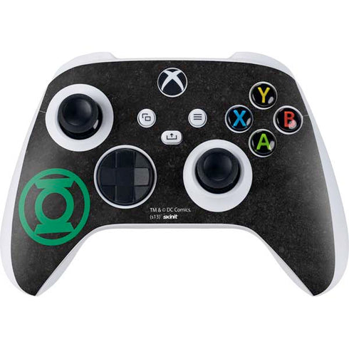 DC Comics Green Lantern Logo Black Background Xbox Series S Controller Skin